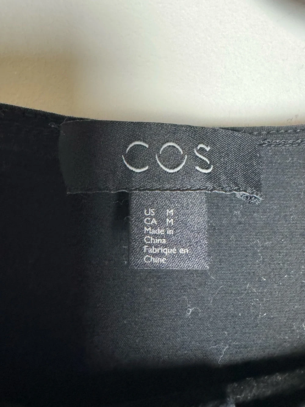 COS Slim Henley Tee Men’s Black M